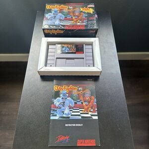 Clay Fighter (SNES) CIB Partially Shrink Wrapped 95% Excellent Condition VTG